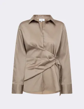 LR-ISLA SOLID 118 Shirt Dark Sand
