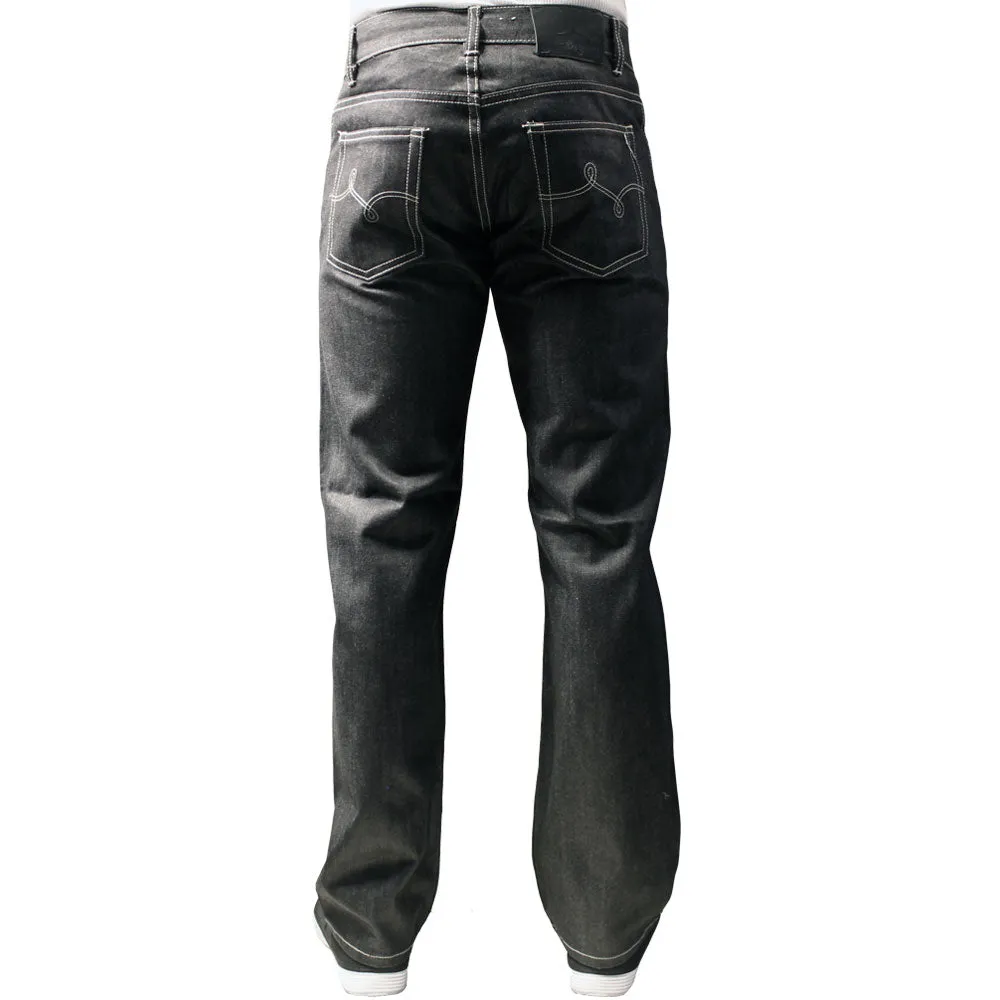 Lrg Grass Roots True Straight Fit Jeans Raw Black