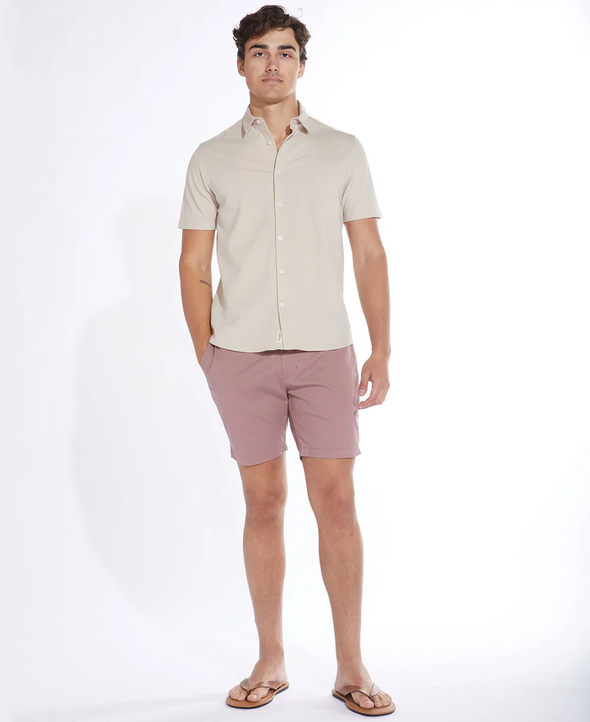 Lucas 6" Tailored Short (Mauve)