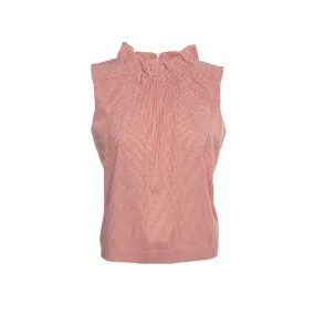 Lucia Ruffle Top in Performance Poplin