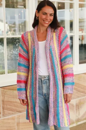 LUCINDA KNIT CARDIGAN LILAC