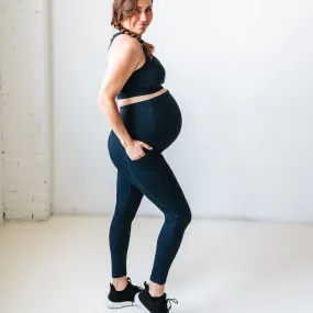 Lux Maternity Pants - Navy