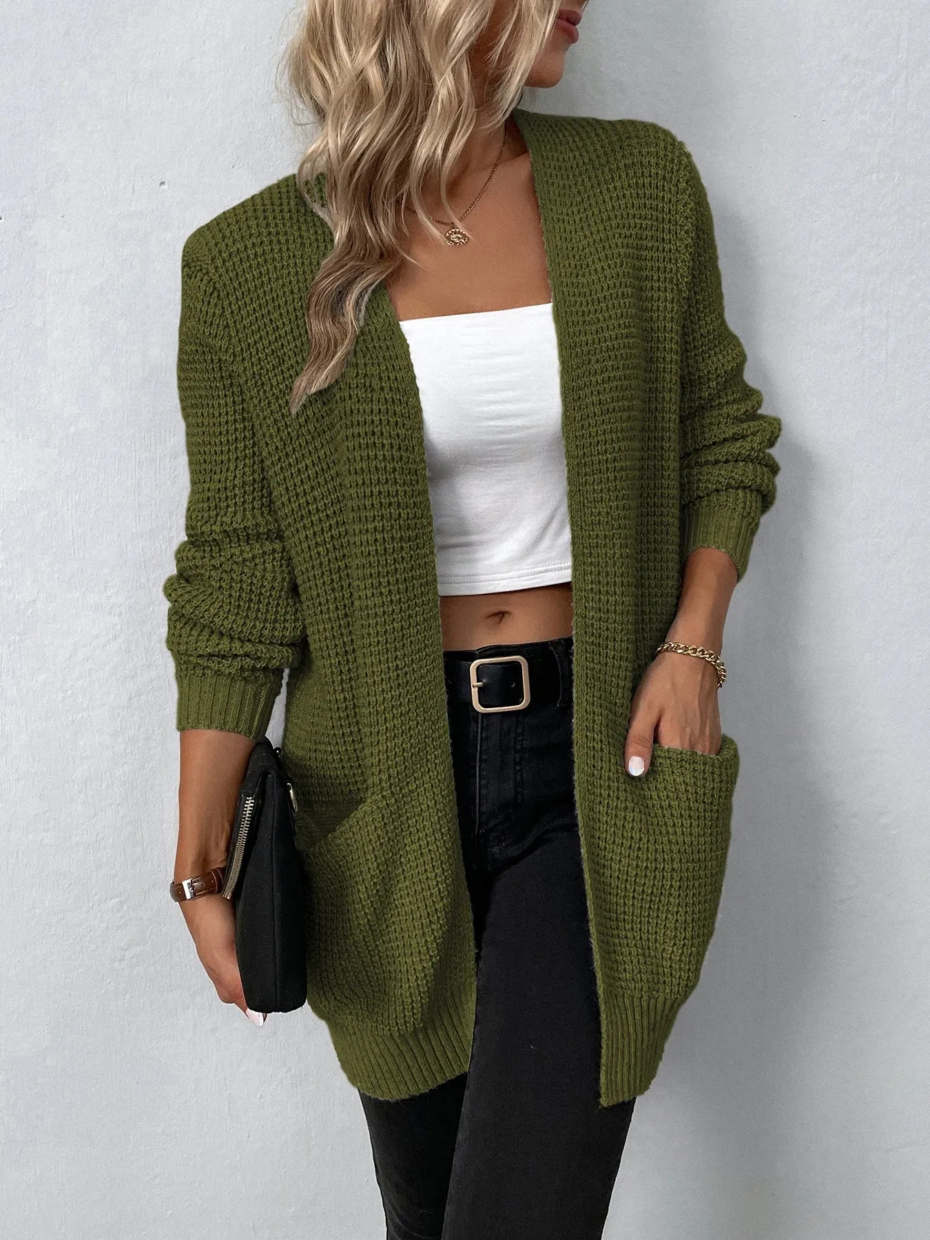 Luxe Knit Cardigan Perfect for Casual and Office Attire
