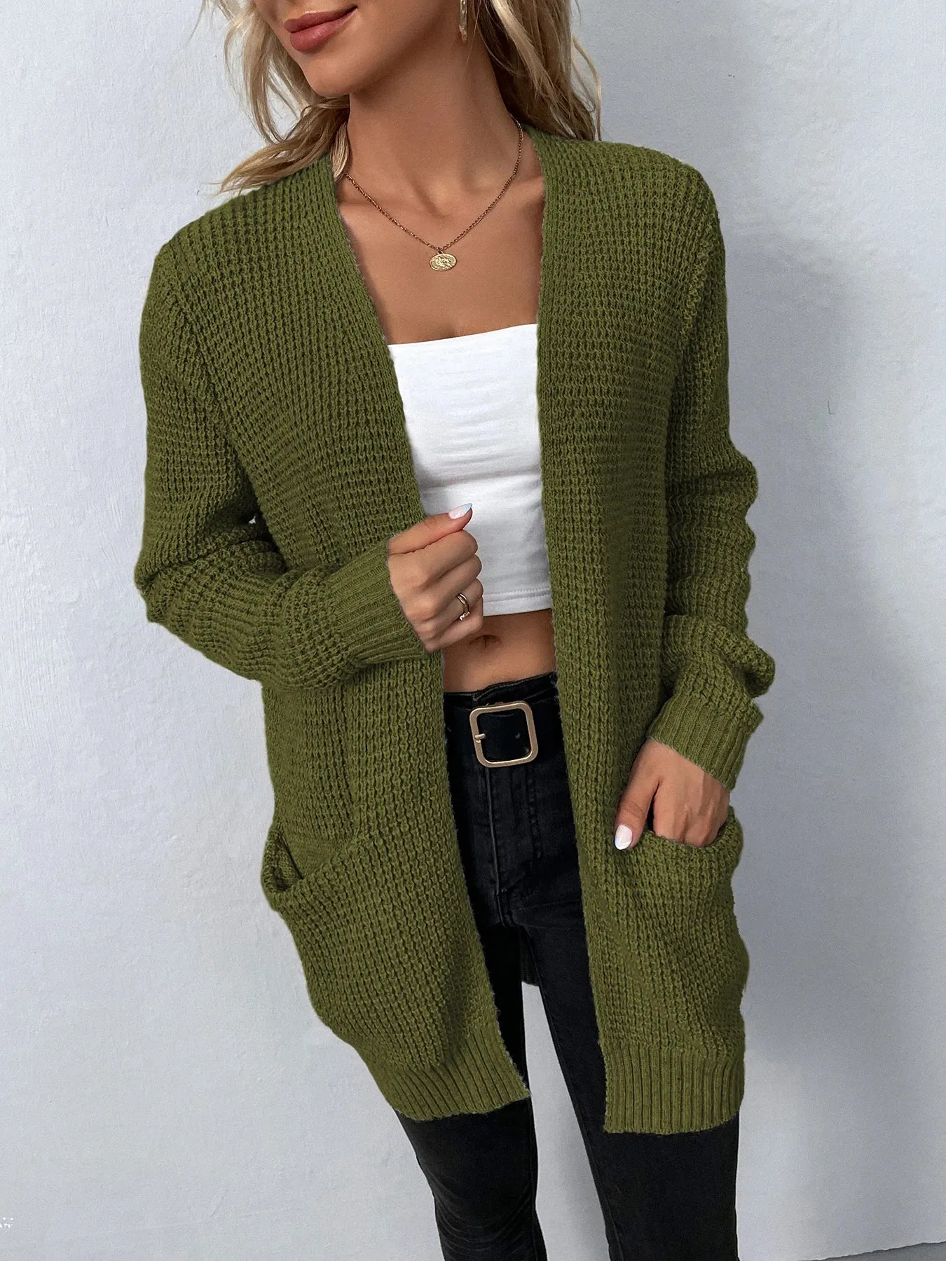 Luxe Knit Cardigan Perfect for Casual and Office Attire