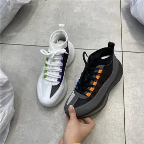 LUXE SEVEN DESIGN CHUNKY HIGH TOP TRAINERS