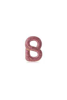 LUXE SIGNATURE BROOCH - RUBY