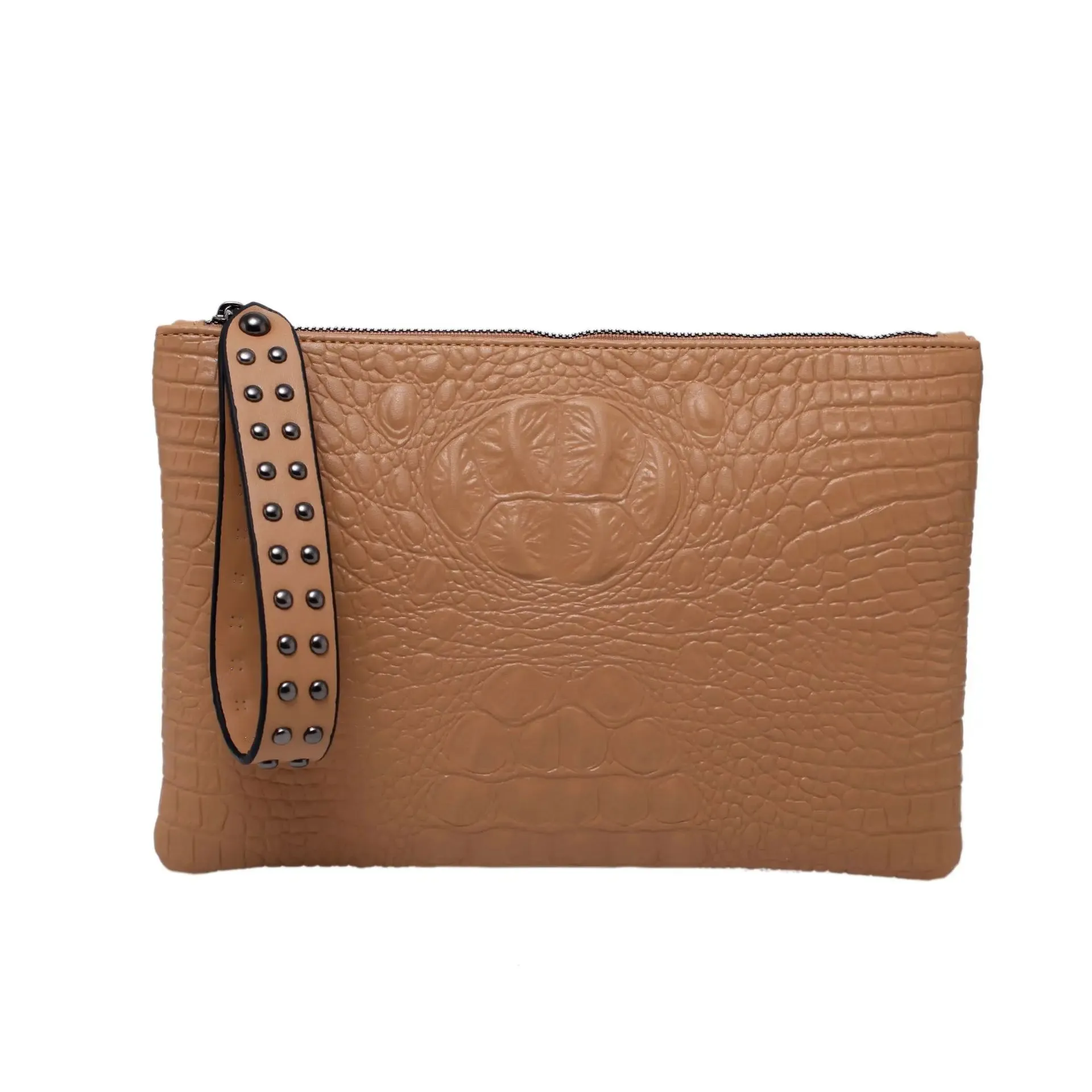 Luxury PU Leather Envelope Bag - Women's Clutches Purse - Portable Wristlet Handbag