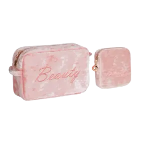 Luxury Velvet Makeup Bags Set
