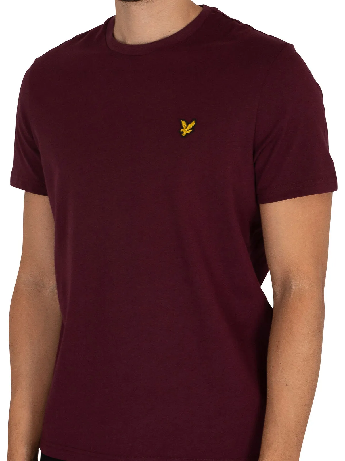 LYLE & SCOTT PLAIN T-SHIRT BURGUNDY TS400VOG-Z562