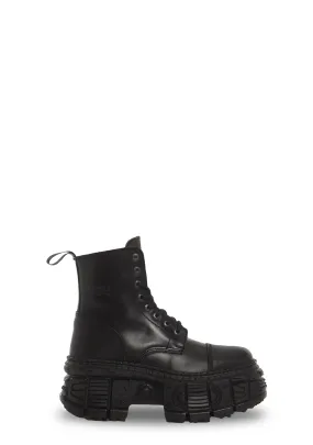 M-WALL083C-S5 Leather Combat Boots