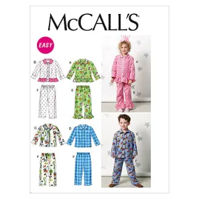 M6458 Toddlers'/Children's Tops and Pants