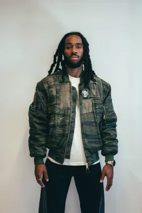 MA 1 Patched Bomber in Tiger Camo