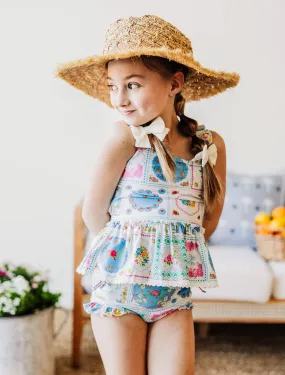 Maddi Tankini - Spring Patchwork