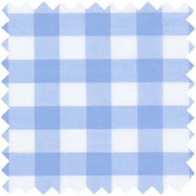 Made-to-Measure Shirt in Sky Gingham Poplin