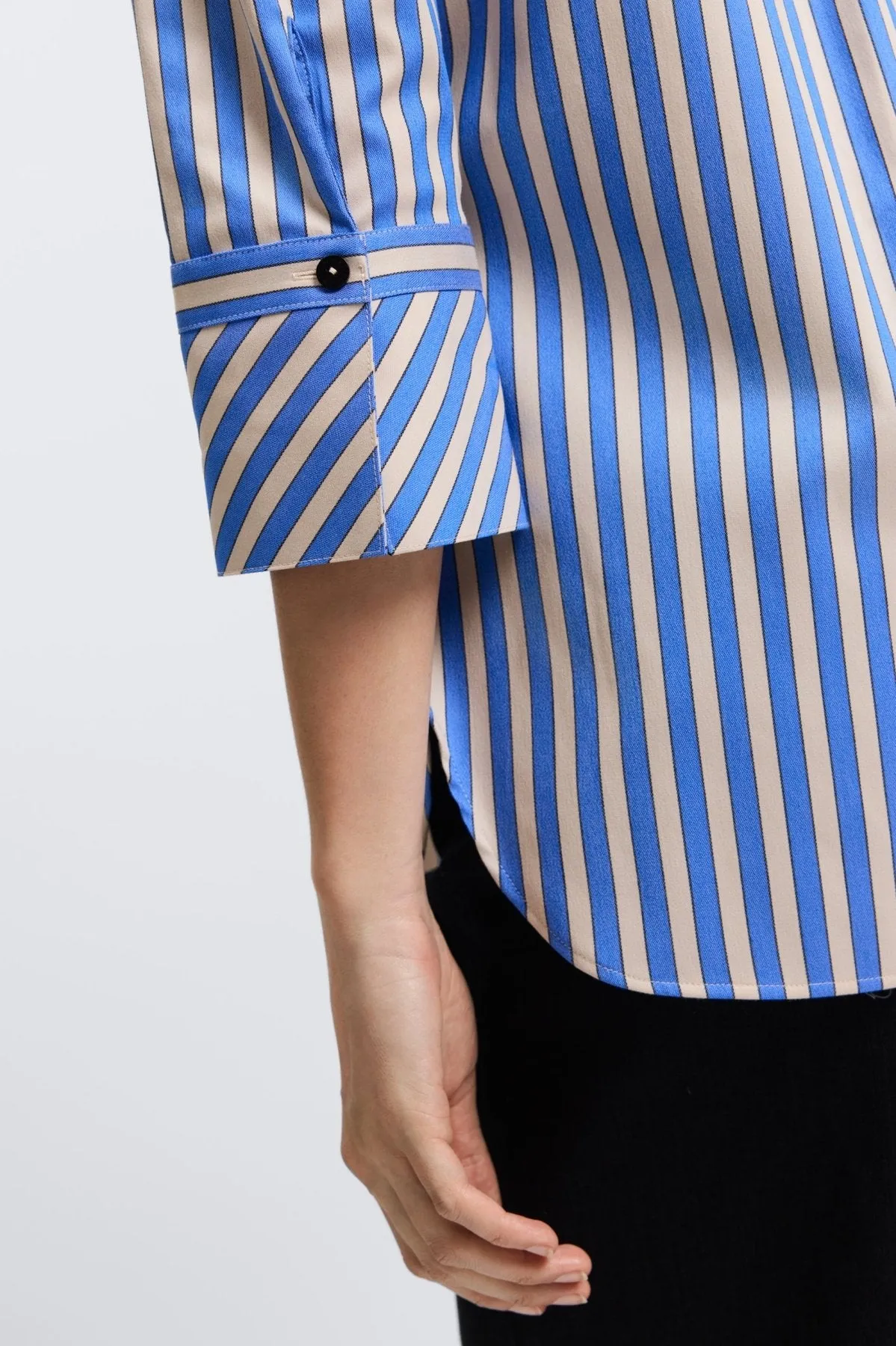 Madison Essential Stretch Striped No Iron Tunic