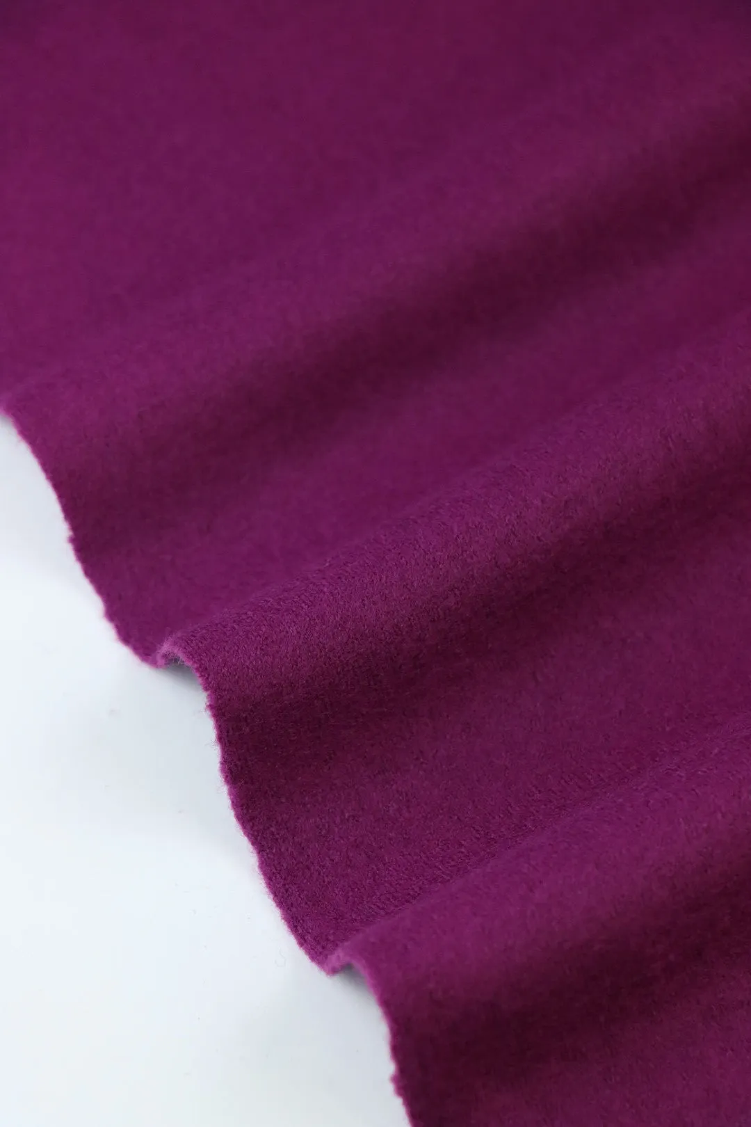 Magenta Moscow Brushed Wool Knit | By The Half Yard
