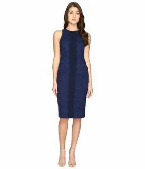 Maggy London - Fan Leaf Lace Midi Womens Dress,Size 12
