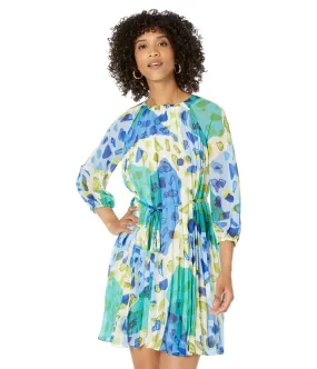 Maggy London Pleated Shift Dress