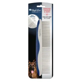 Magic Coat® Dual Function Non Slip Grip Pet Comb