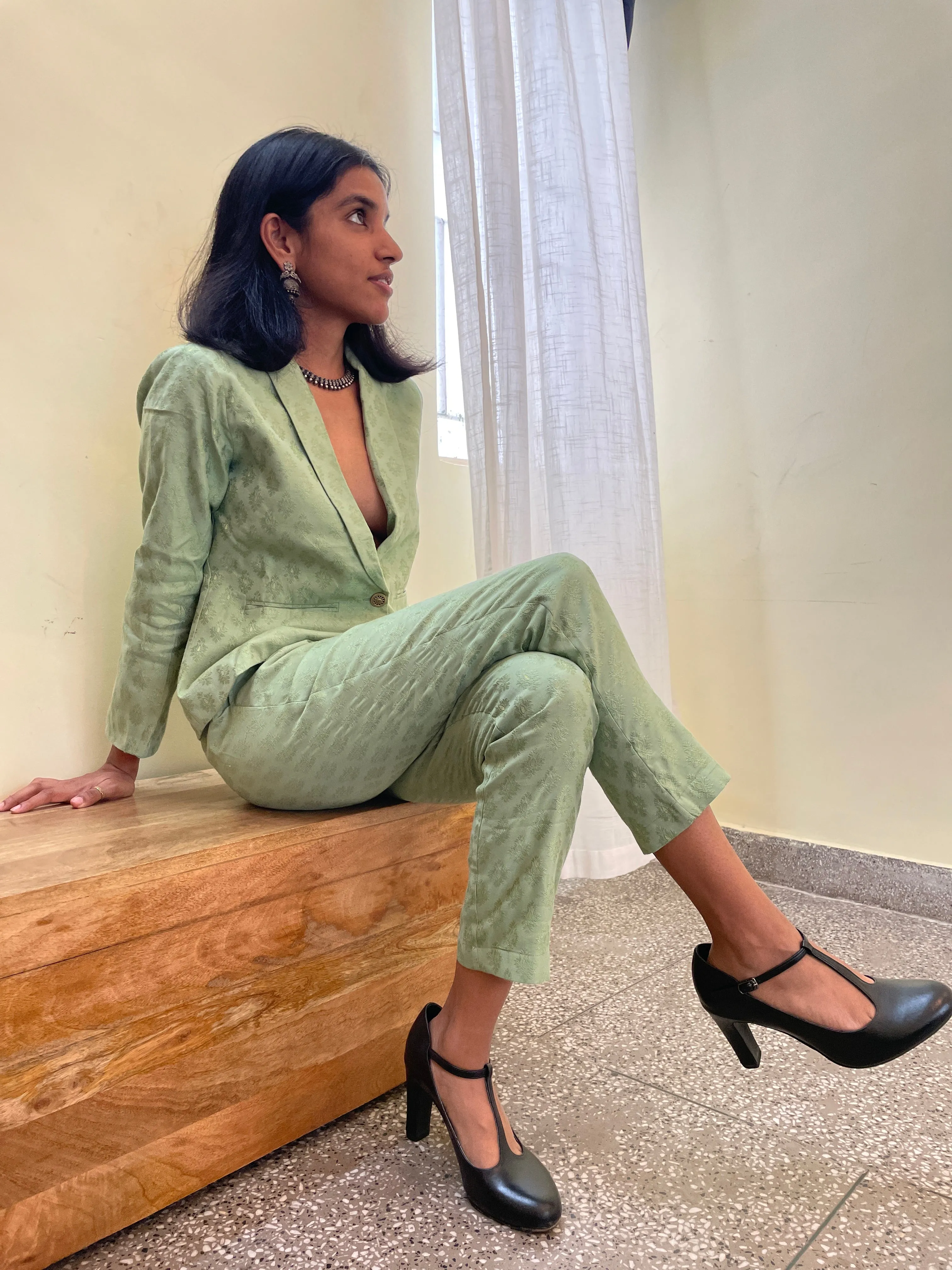 Mallika Brocade Silk Pantsuit (Made to Order)