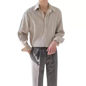 Mandarin Collared Apricot Shirt