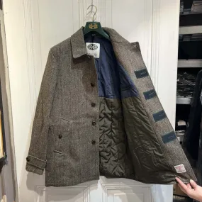 Mantel aus Harris Tweed - Braun
