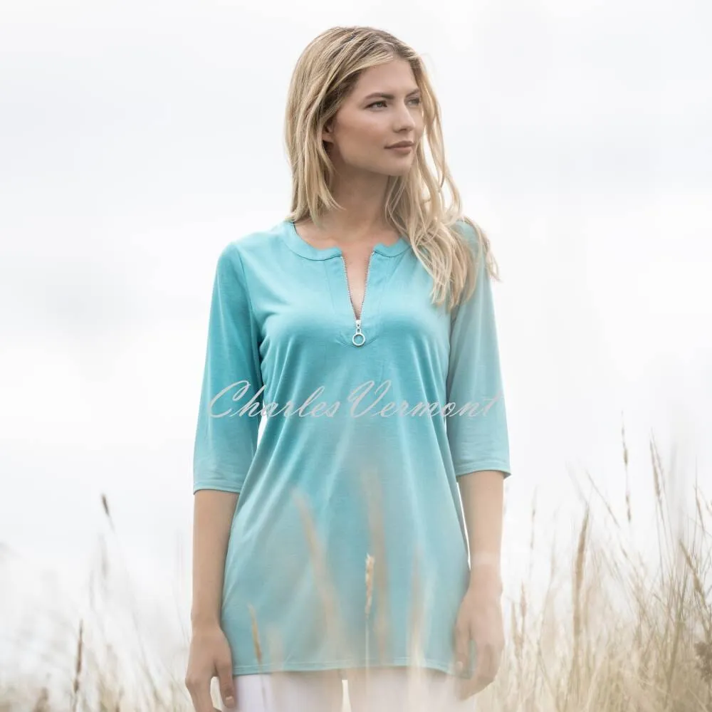 Marble Tunic Top - Style 6525-151 (Aqua)