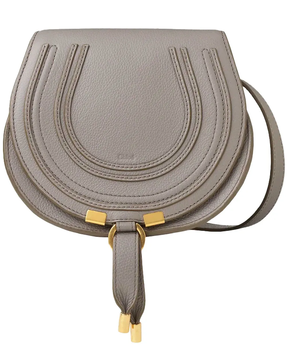 Marcie Small Saddle Bag in Cashmere Grey