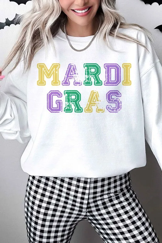 MARDI GRAS OVERSIZED SWEATSHIRT