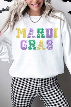 MARDI GRAS OVERSIZED SWEATSHIRT