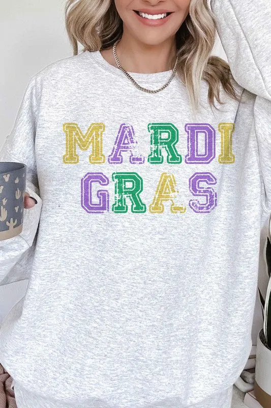 MARDI GRAS OVERSIZED SWEATSHIRT