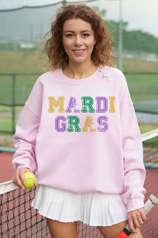MARDI GRAS OVERSIZED SWEATSHIRT