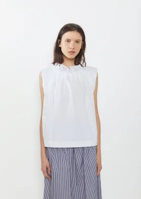 Mardi Ruffled Neck Sleeveless Blouse