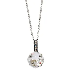 Mariana "On A Clear Day" Silver Plated Cushion Cut Pendant Crystal Bail Necklace, 5326/1 001
