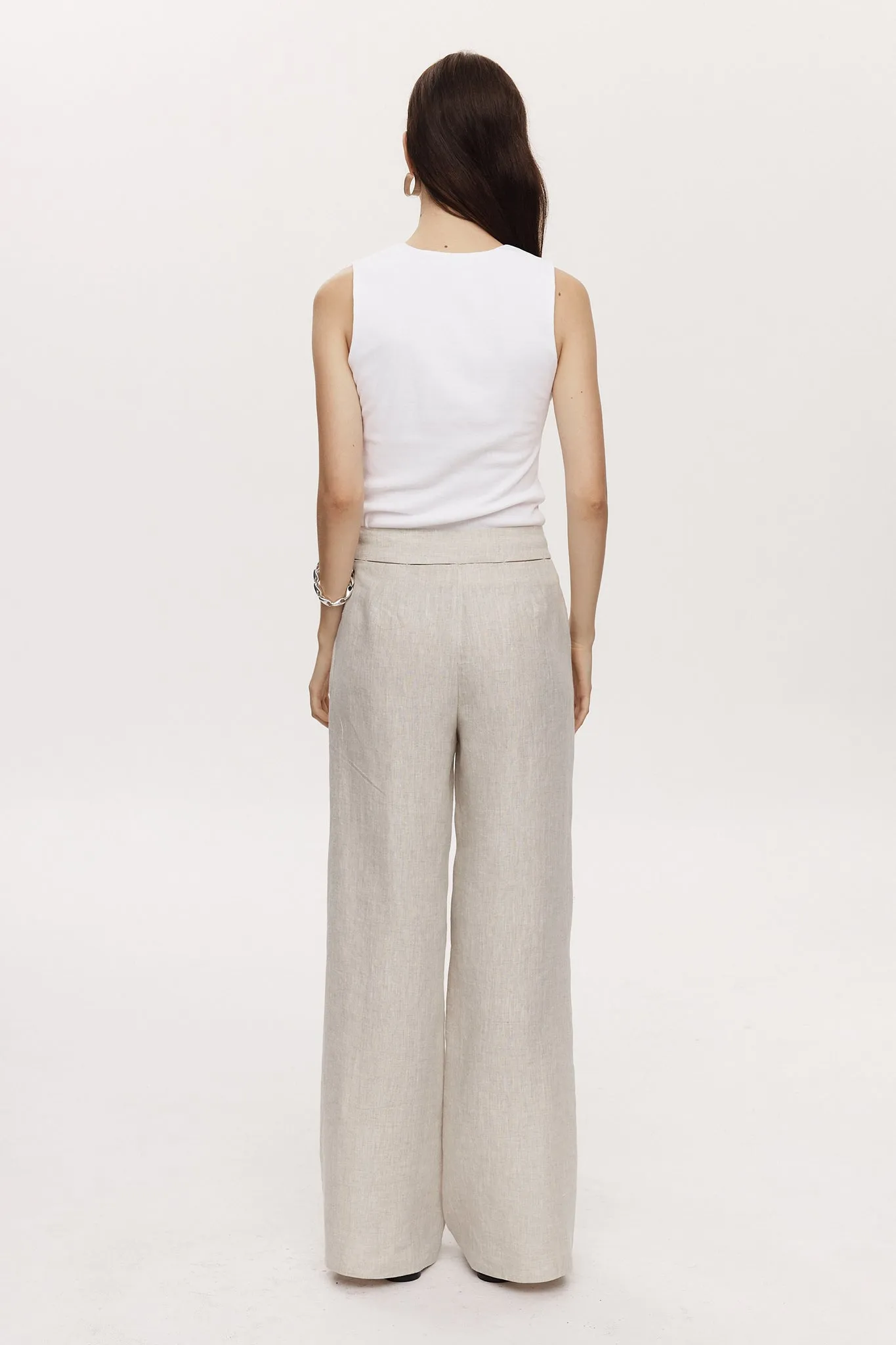 Marle Kyra Pant - Linen - Birch