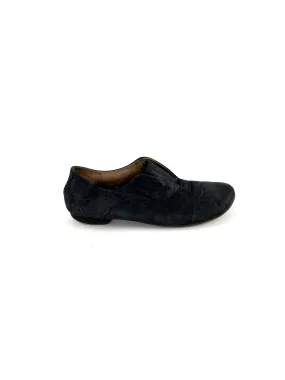 Marsell Black Leather Flat Loafers Shoes 38 8