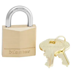 Master Lock 140D Solid Brass Body Pin Tumbler Padlock, 1-9/16"