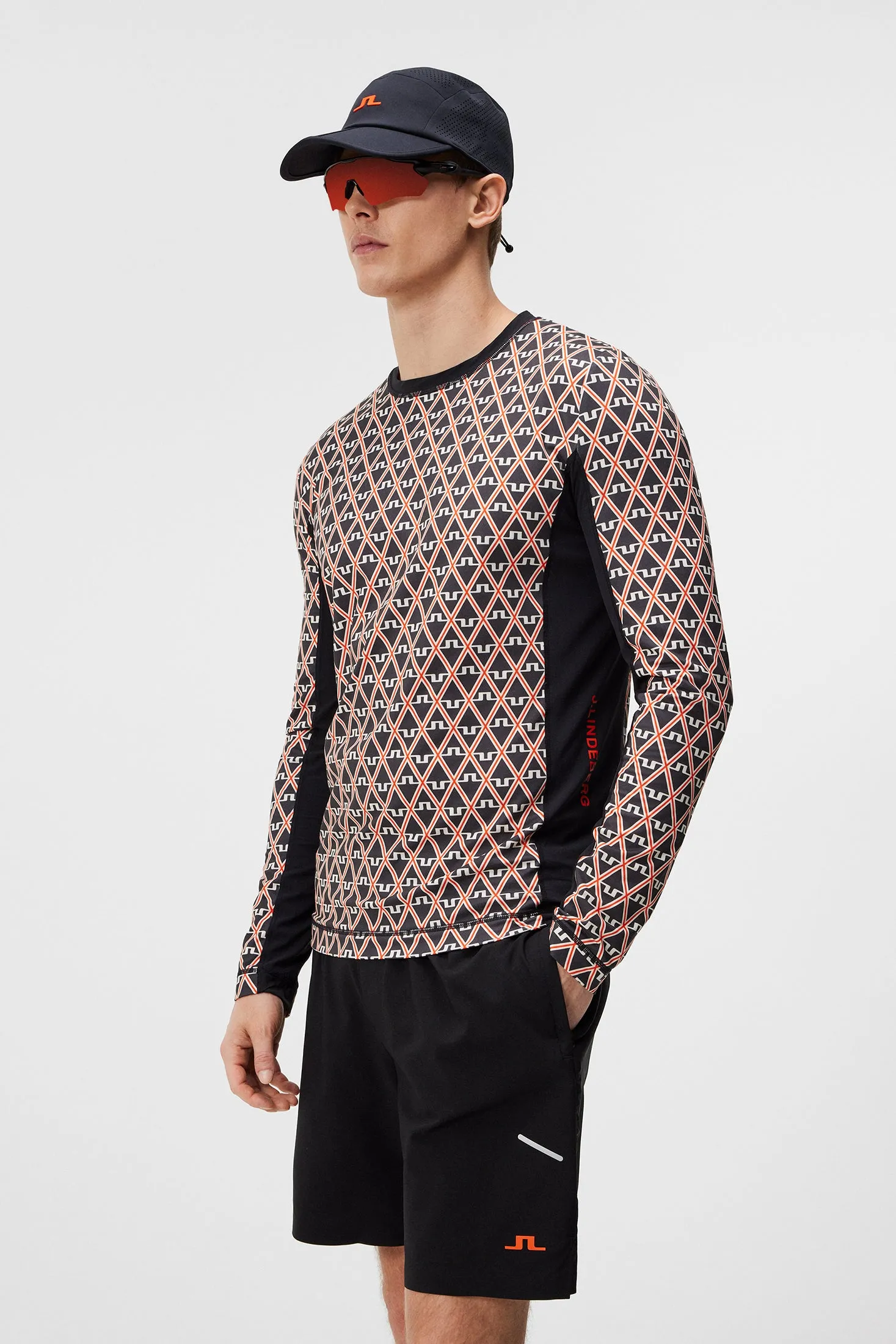 Matias Print Baselayer / Geo Black