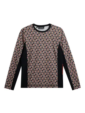 Matias Print Baselayer / Geo Black
