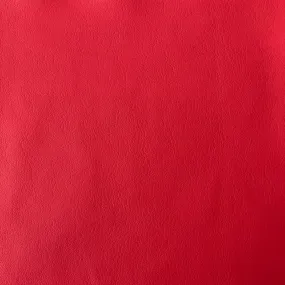 Matte Red Lambskin Stretch Faux Leather With Suede Backing Apparel Fabric