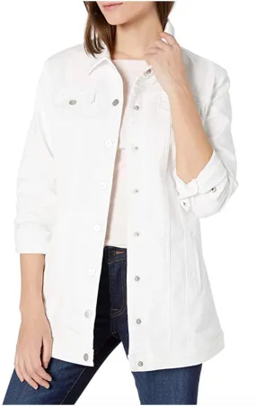 Maxi Jean Jacket - White