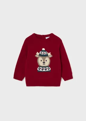 Mayoral Boys Cherry Reindeer & Beige Chino Outfit