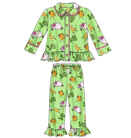 McCall's Pattern M6458 Kid's Pyjama Tops & Pants