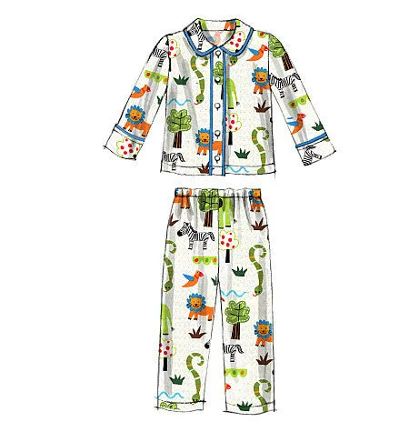 McCall's Pattern M6458 Kid's Pyjama Tops & Pants