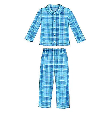 McCall's Pattern M6458 Kid's Pyjama Tops & Pants