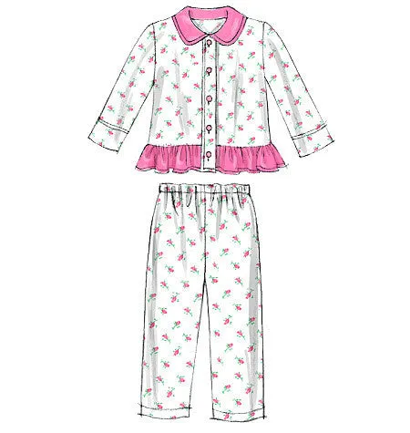 McCall's Pattern M6458 Kid's Pyjama Tops & Pants