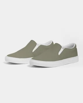 Medium Dark Yellow Slip-On Canvas Sneakers | Women's | Medium Dark Pale Pastel Yellow | C0M0Y30K60
