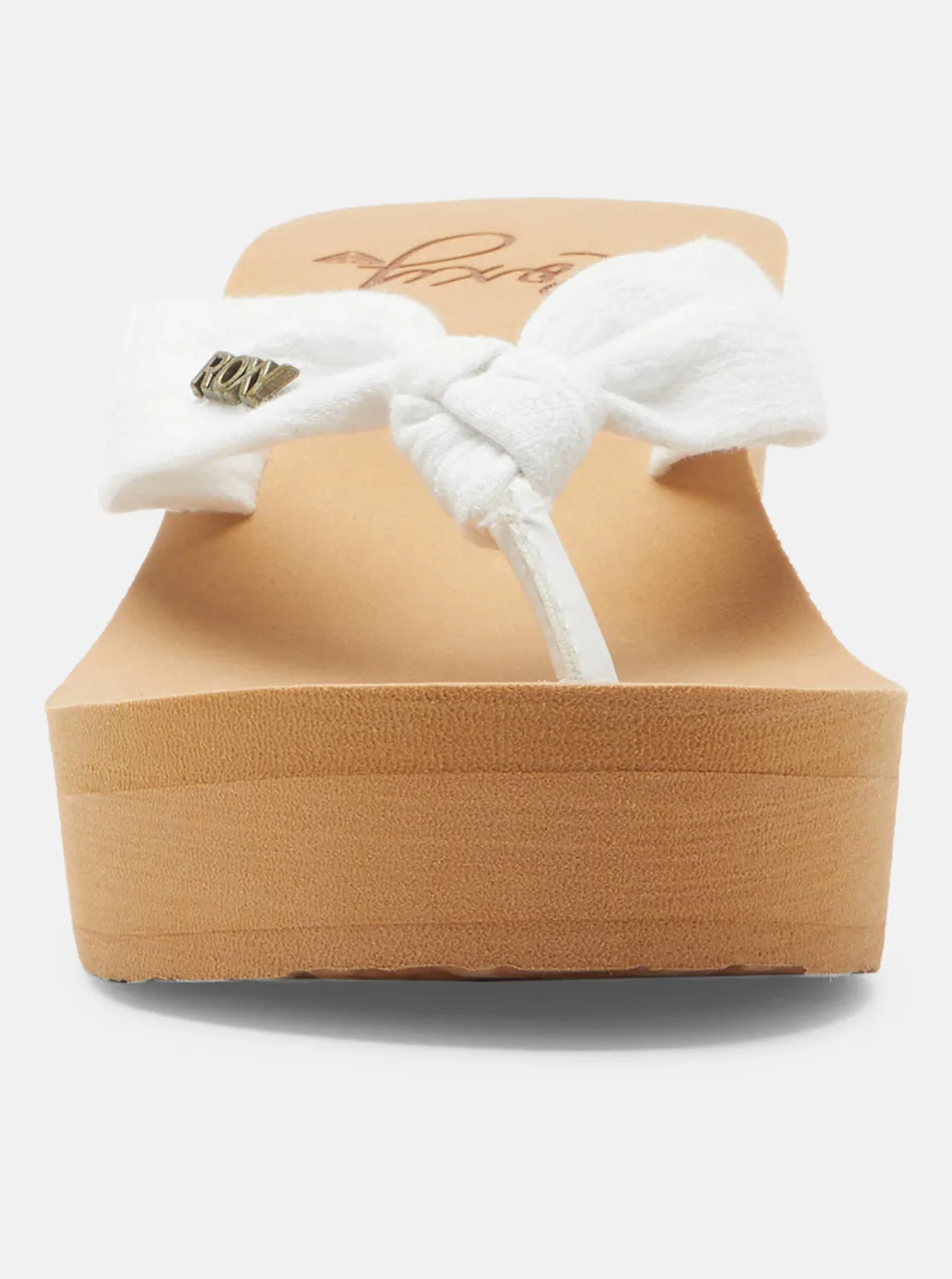 Mellie Platform Wedge Sandals - White