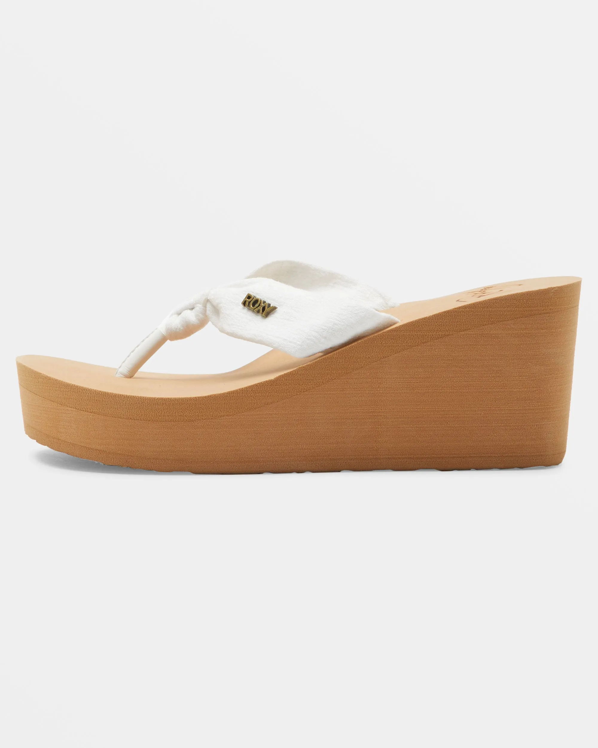 Mellie Platform Wedge Sandals - White