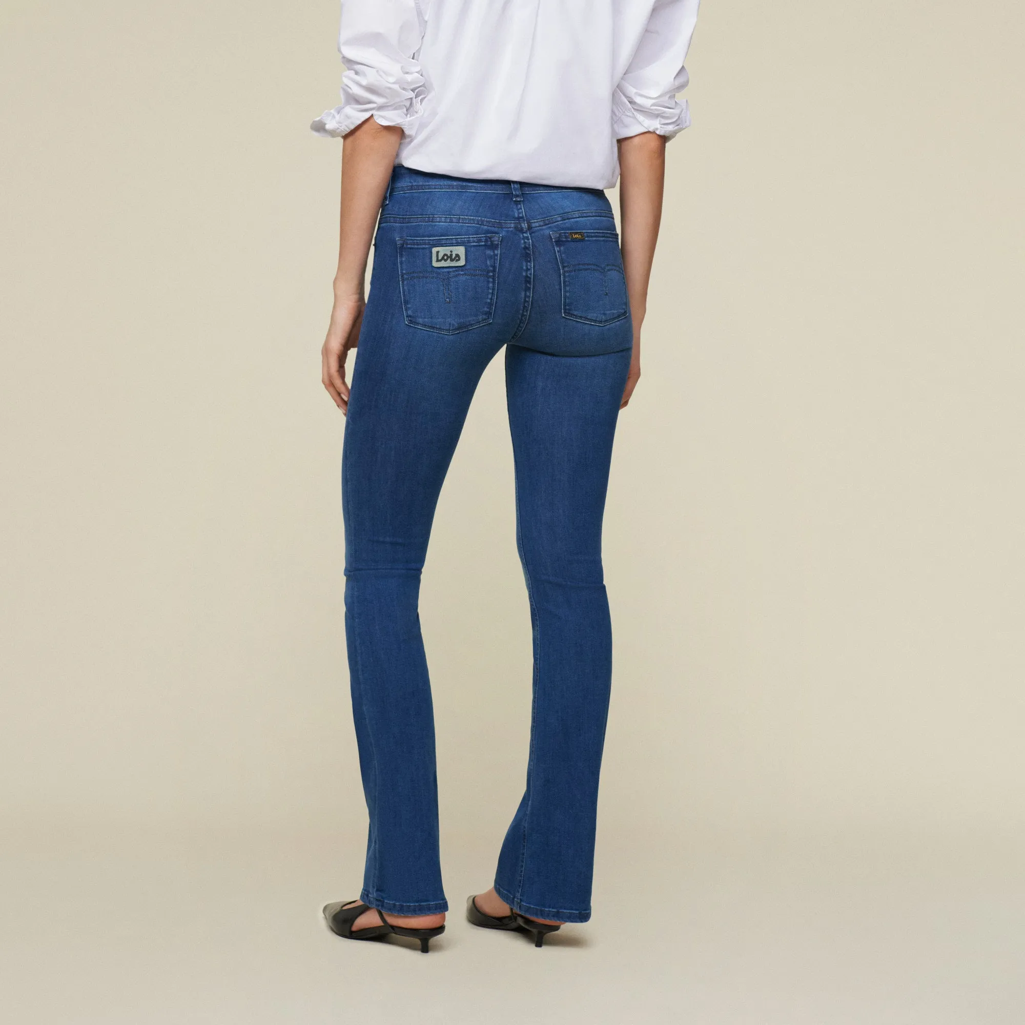 Melrose Leia Teal - Mid Rise Flare